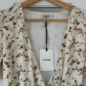 Floral print Farrow wrap dress - size S - new with tags